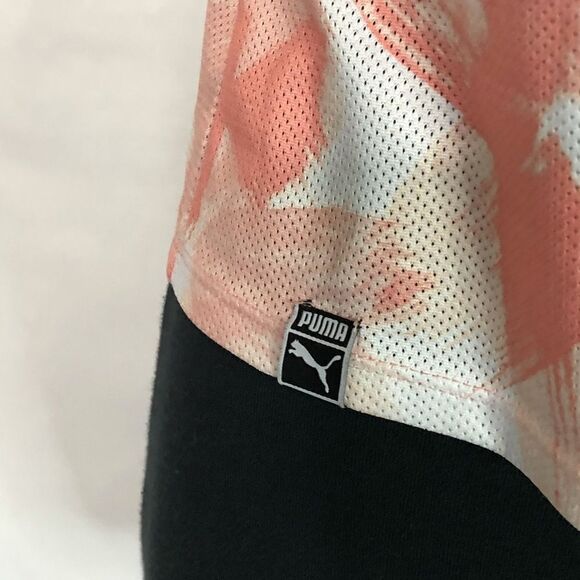 Puma Perforated Floral Active Crop Top - Women’s L - Picture 4 of 8